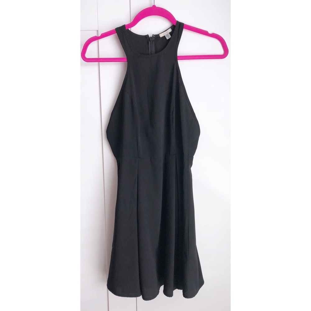 Simple little black mini dress